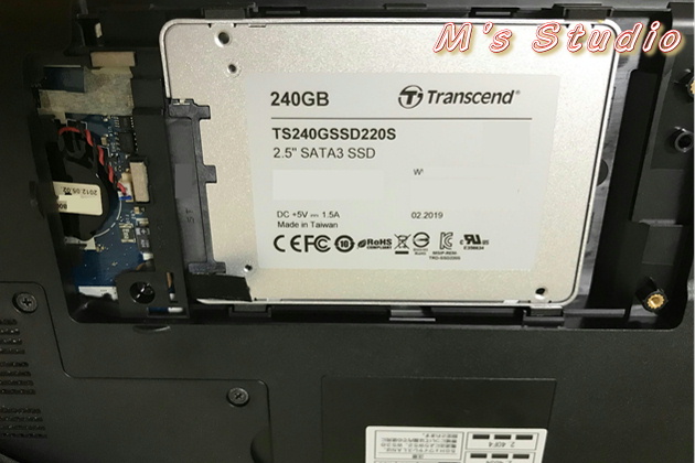 Transcend　トランセンド　TS240GSSD220S　SSD　220GB　換装　交換　分解
