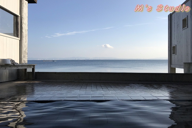 大分県速見郡日出町川崎 大分隠れヶ浜 スパビレッジ 日出 露天風呂 景色