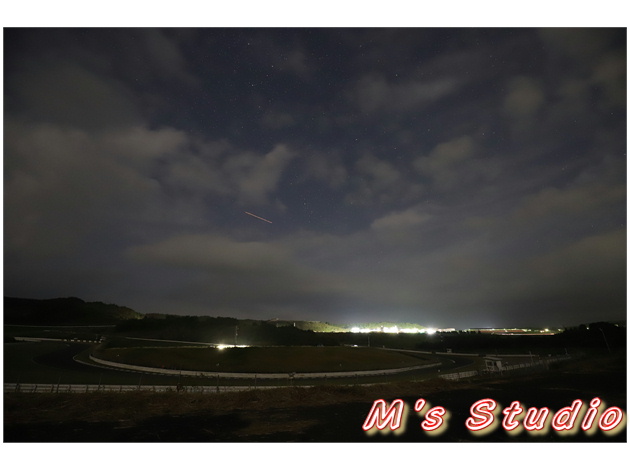 キャンプエリアＤ　夜景　星景　2019年10月05日　2019年10月06日　オートポリス　AUTOPOLIS SUPER BIKE RACE in KYUSHU スーパーバイクレース　MFJ JSB1000 J-P2 ST600 J-GP3 YAMAHA ヤマハ KAWASAKI カワサキ SUZUKI スズキ レースクイーン　ピットウォーク　場内　キャンプ