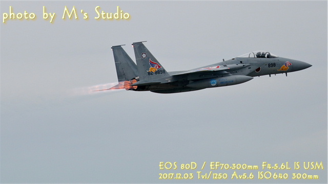 2017.12.03　新田原基地　エアフェスタ　航空祭　航空作戦 機動飛行 F-15